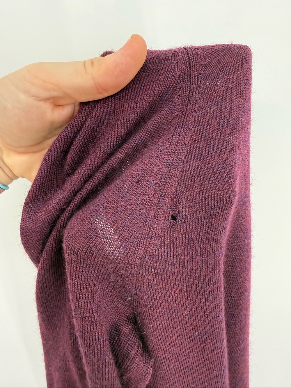 Smartwool Fair Isle Stripe Wool Blend Sweater | Plum Multi | Medium - Picture 7 of 8